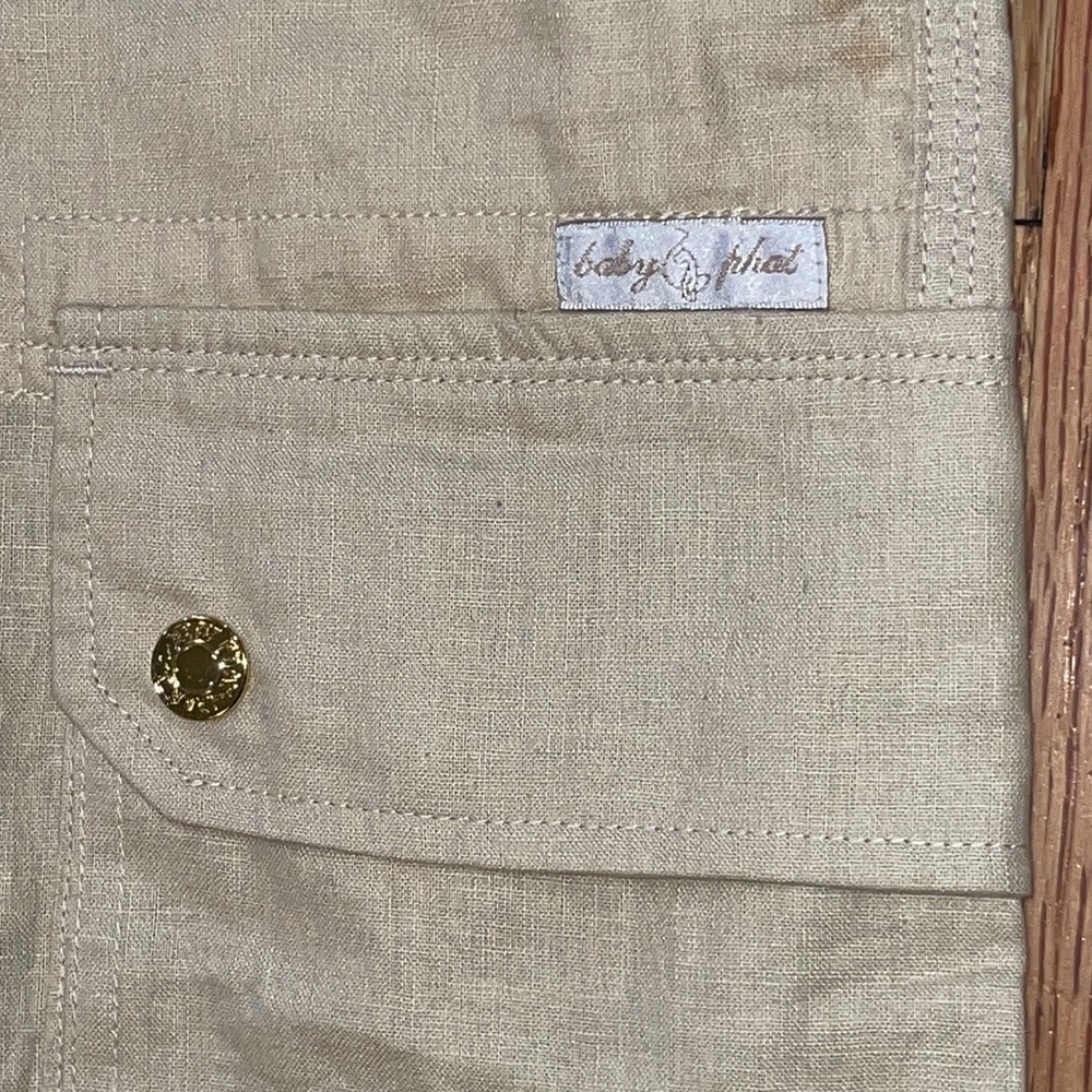 NEW Y2K 00 Baby Phat 2 piece linen suit vest outfit vest w Short 5 / M - Picture 8 of 17